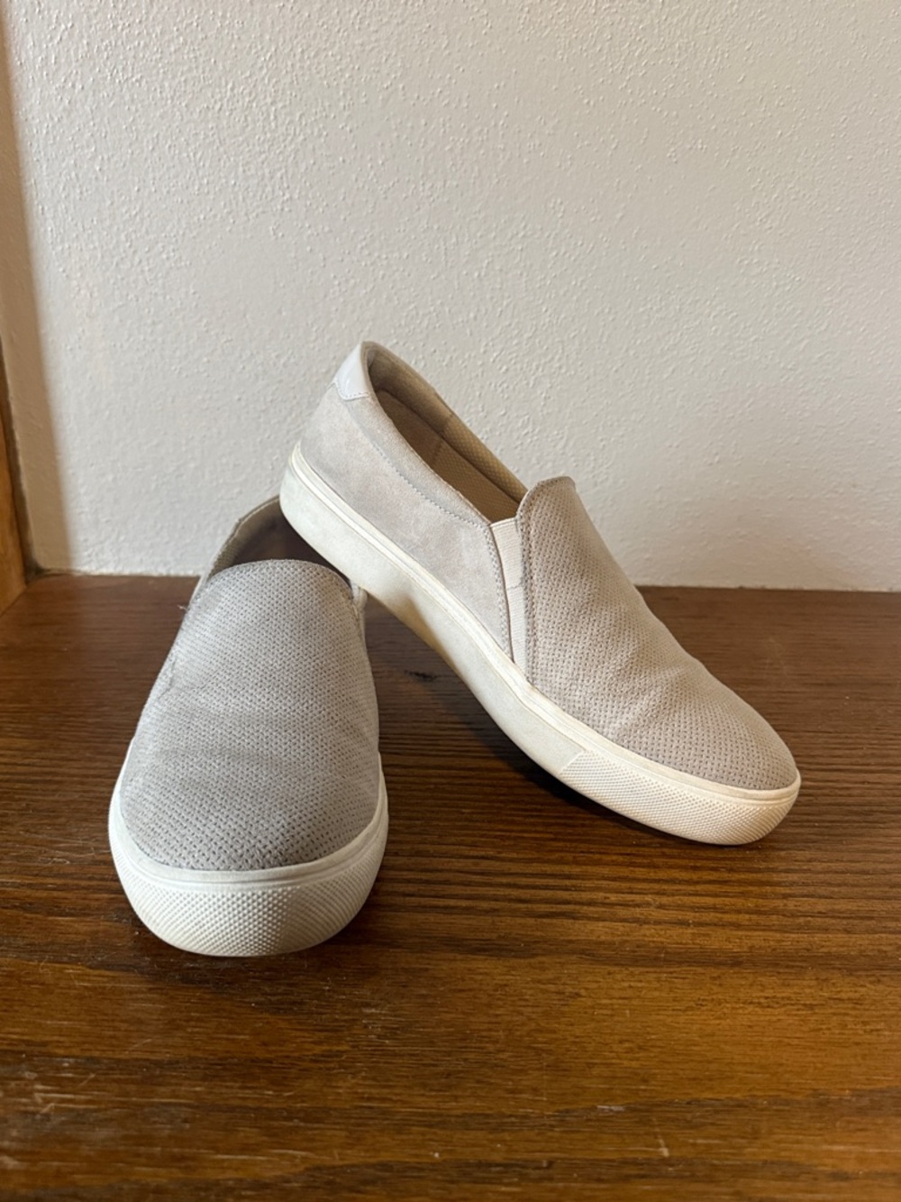 Dr Scholls Madison Slide On Sneaker Grey Faux Suede